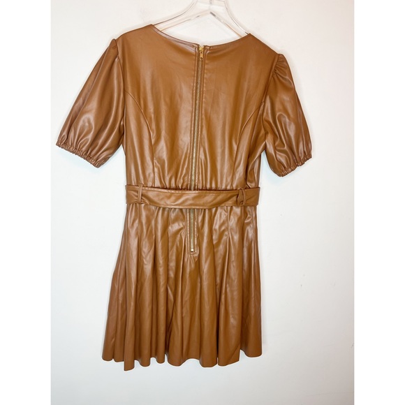 NWT Lost + Wonder Faux Leather Dress with belt.  Size Large - Picture 5 of 9